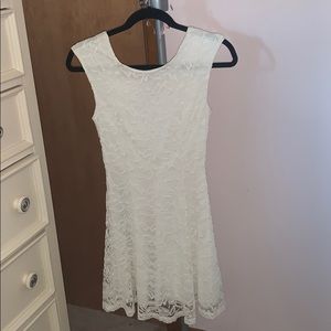 Everly white lace dress